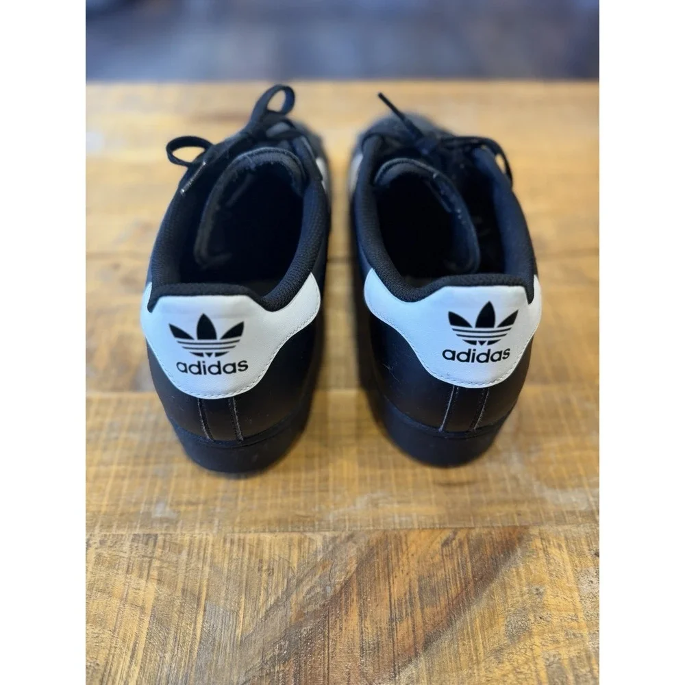 Men's Adidas Superstar II Classic Sneakers Black White Shoes Sz 13 Shell Toe